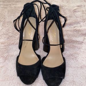 women’s lace-up heels